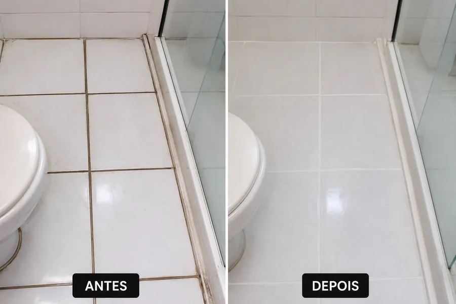 Antes e depois — Rejunte